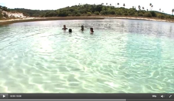 video Lagoas de agua doce do litoral norte da Bahia